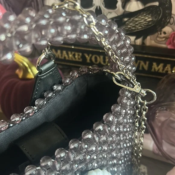 ☠️LD Kendra Dandy Skull Beaded Crossbody Bag 2023 Rare HTF☠️ - Picture 11 of 15